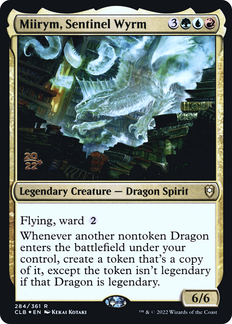 Miirym, Sentinel Wyrm (PRE-284) [Battle for Baldur's Gate Promos] Foil MTG Single Wizards of the Coast