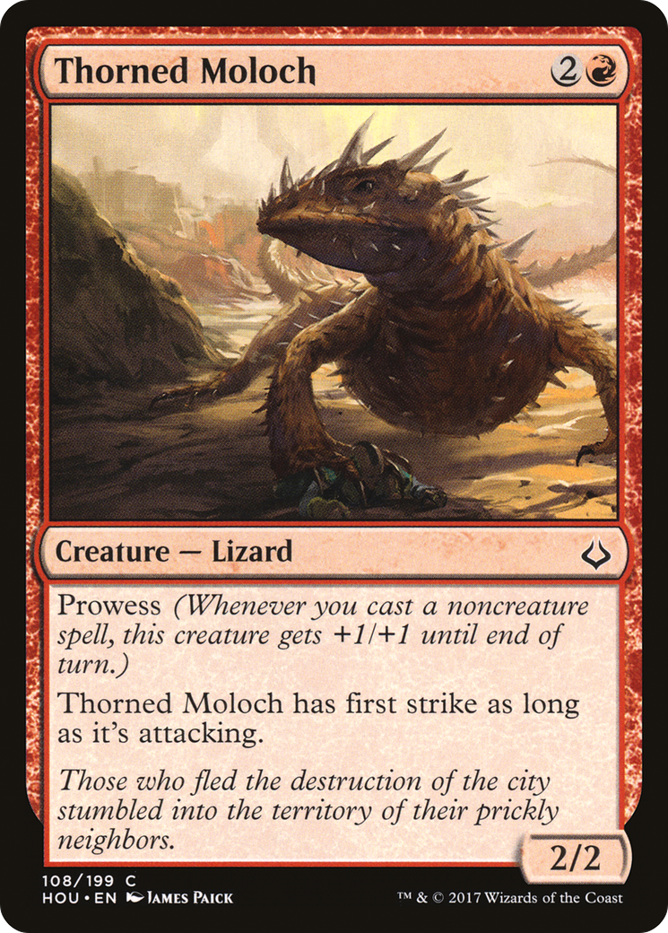 Thorned Moloch (HOU-108) [Hour of Devastation] Foil MTG Single Wizards of the Coast