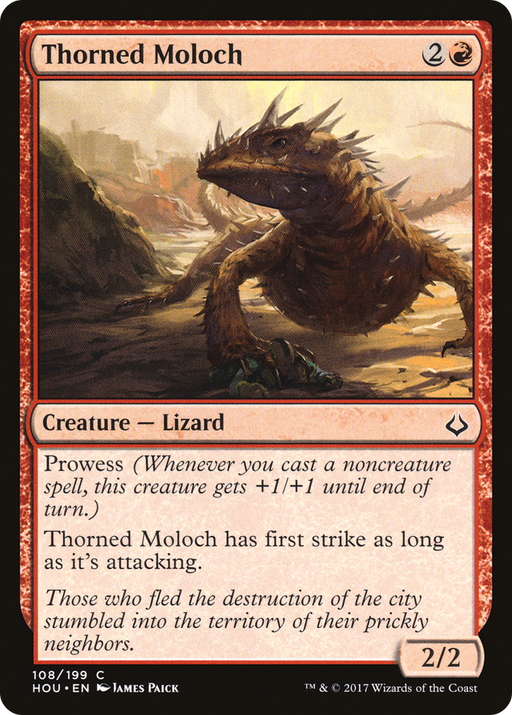 Thorned Moloch (HOU-108) [Hour of Devastation] MTG Single Wizards of the Coast