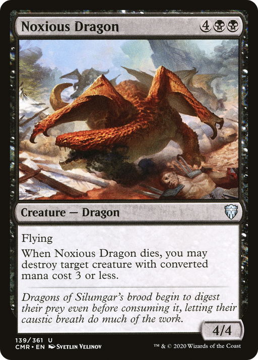 Noxious Dragon (CMR-139) [Commander Legends] MTG Single Wizards of the Coast