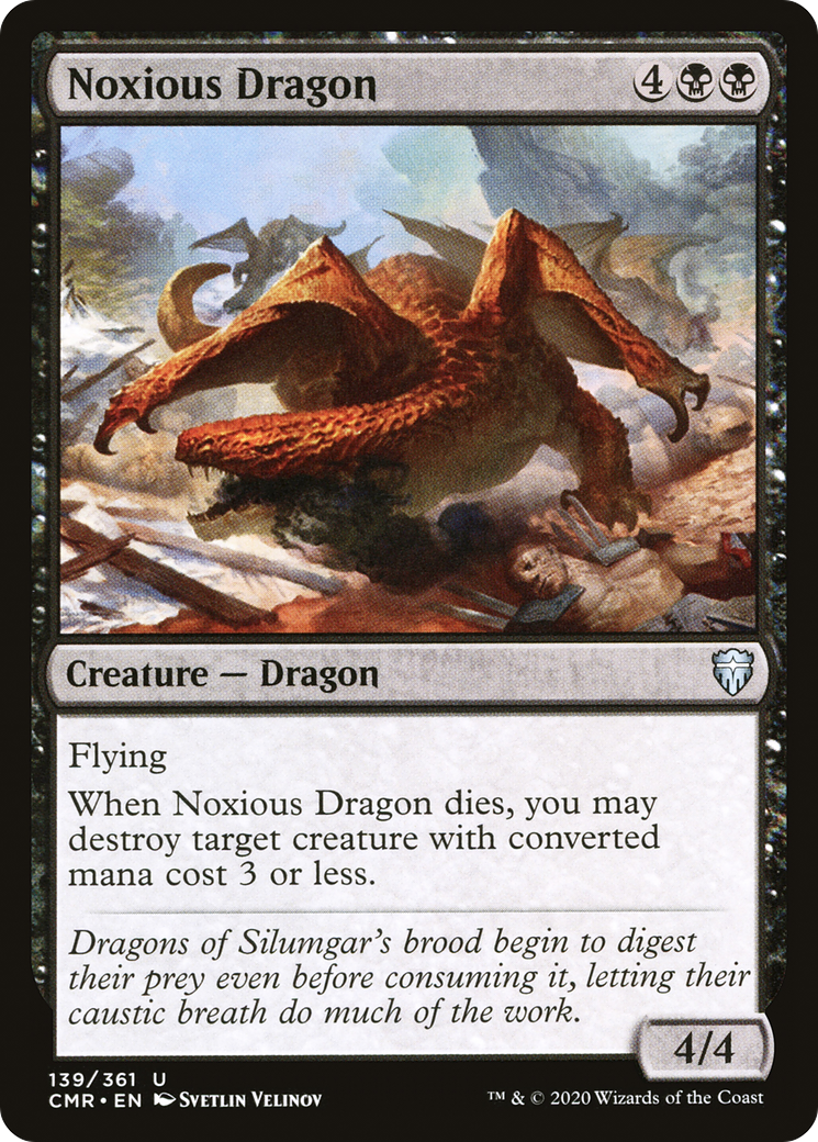 Noxious Dragon (CMR-139) [Commander Legends] Foil MTG Single Wizards of the Coast