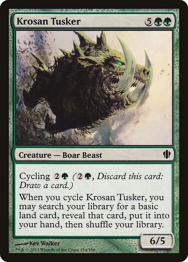 Krosan Tusker [Commander 2013] MTG Single Magic: The Gathering