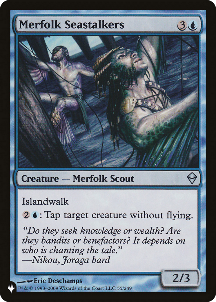 Merfolk Seastalkers (LIST-ZEN-55) [Mystery Booster] The List MTG Single Wizards of the Coast