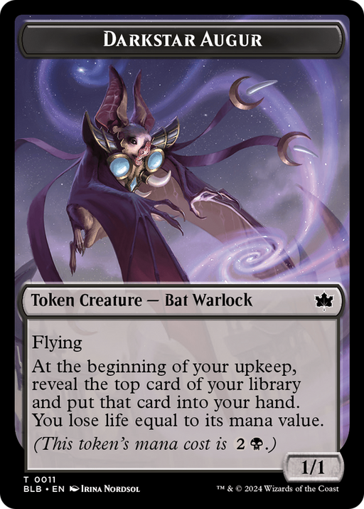 Darkstar Augur Token (BLB-011) [Tokens] Bloomburrow Tokens MTG Single Wizards of the Coast