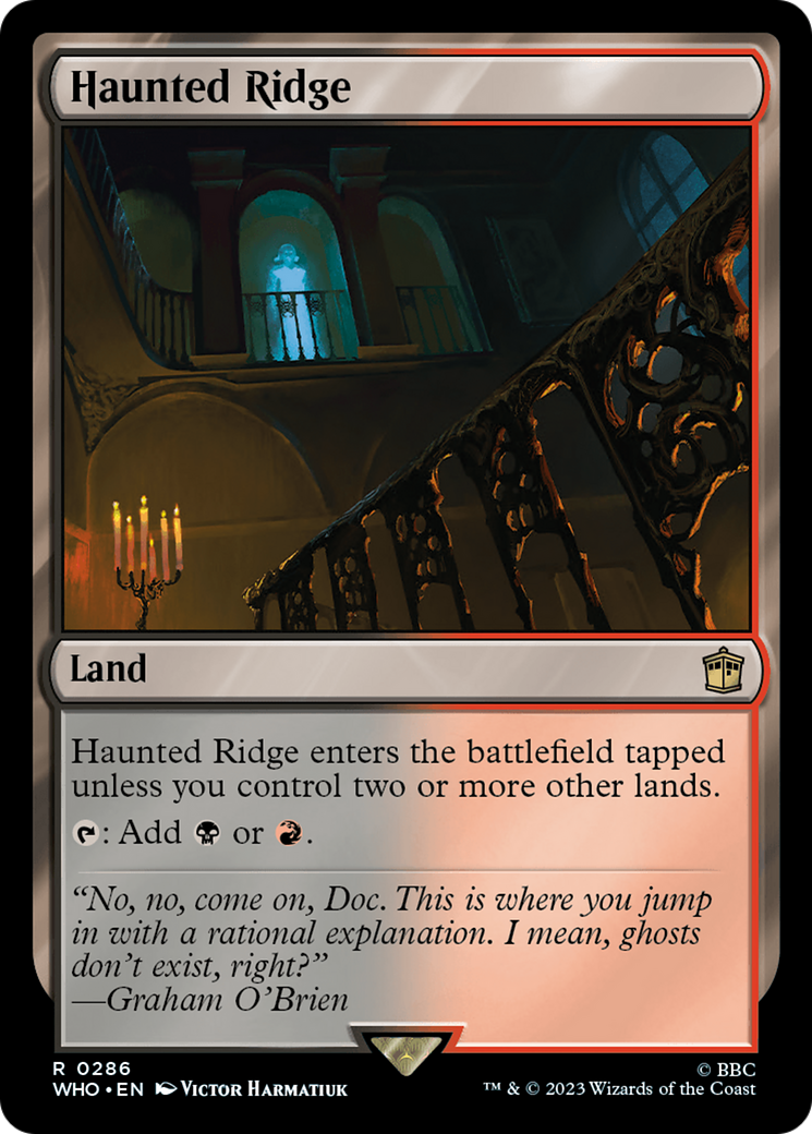 Haunted Ridge (WHO-286) [Doctor Who] Foil MTG Single Wizards of the Coast