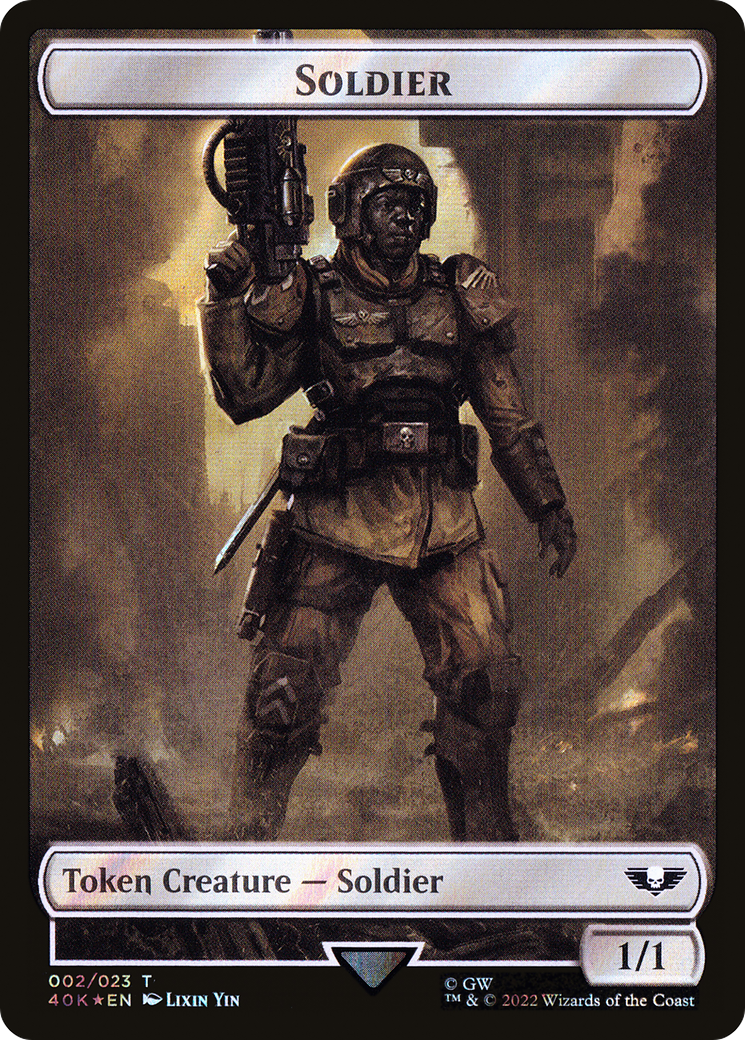Soldier (T40K-02★) [Tokens] Warhammer 40,000 Tokens Foil MTG Single Wizards of the Coast