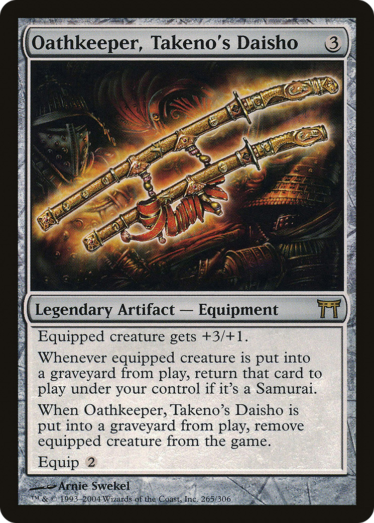 Oathkeeper, Takeno's Daisho [Champions of Kamigawa] MTG Single Magic: The Gathering