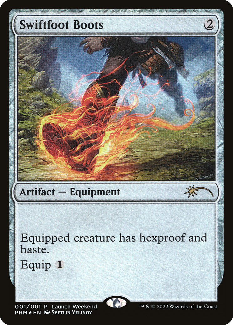 Swiftfoot Boots (WPN-001) [Misc] Wizards Play Network 2022 Foil MTG Single Wizards of the Coast