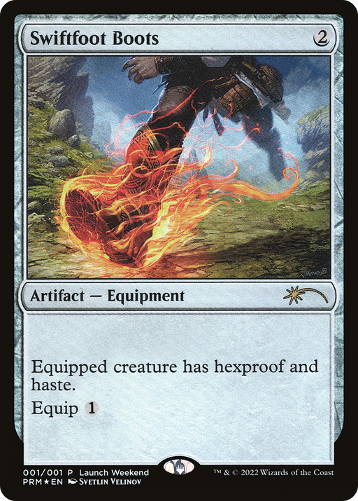 Swiftfoot Boots (WPN-001) [Misc] Wizards Play Network 2022 Foil MTG Single Wizards of the Coast