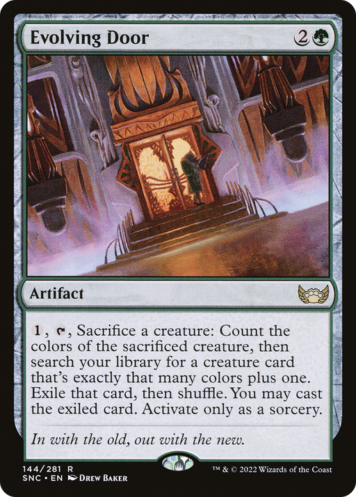 Evolving Door (SNC-144) [Streets of New Capenna] Foil MTG Single Wizards of the Coast