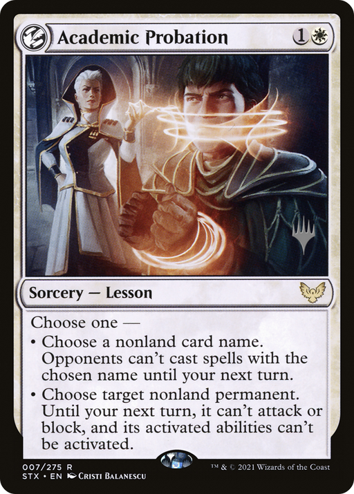 Academic Probation (PPSTX-07P) [Strixhaven: School of Mages Promos] Foil MTG Single Wizards of the Coast