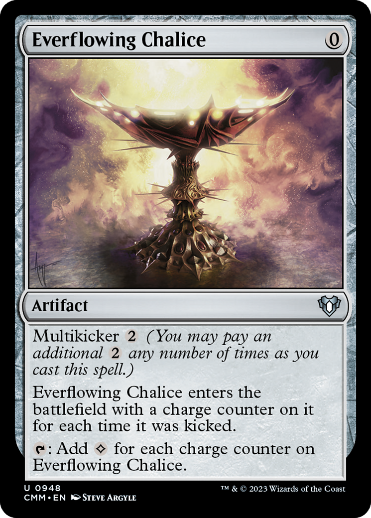 Everflowing Chalice (CMM-948) [Commander Masters] MTG Single Wizards of the Coast
