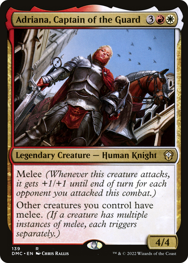 Adriana, Captain of the Guard (DMC-139) [Dominaria United Commander] MTG Single Wizards of the Coast