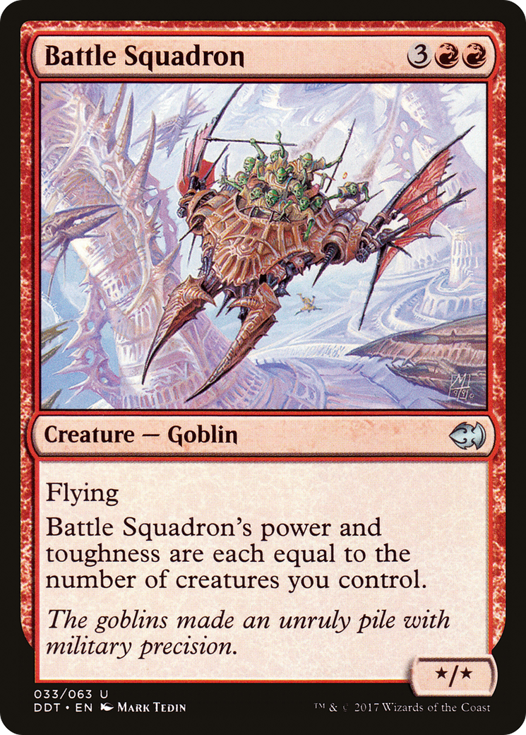 Battle Squadron (DDT-033) [Misc] Duel Decks: Merfolk vs. Goblins MTG Single Wizards of the Coast