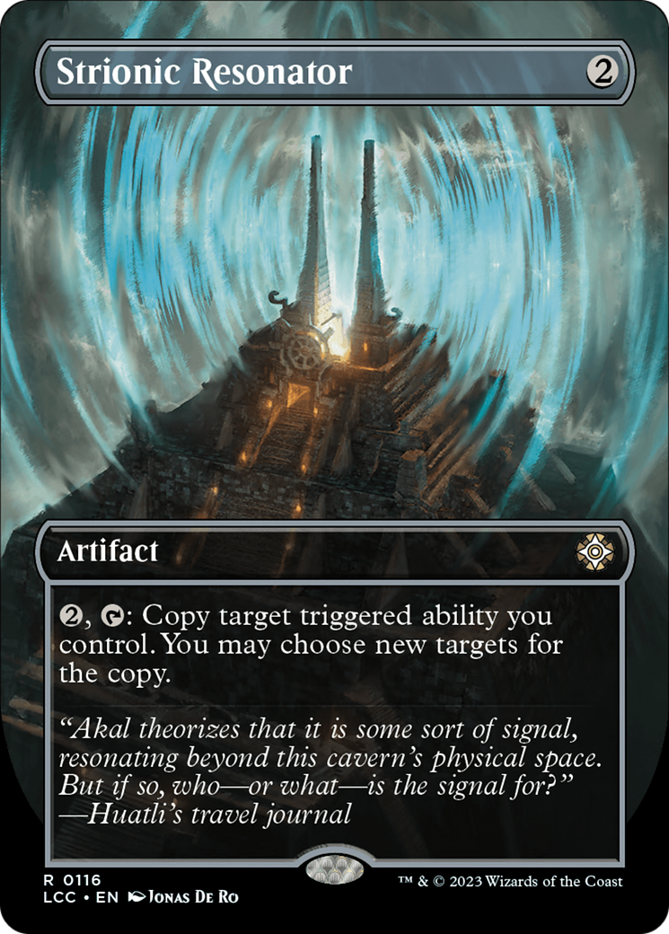 Strionic Resonator (LCC-116) [The Lost Caverns of Ixalan Commander] (Borderless) Foil MTG Single Wizards of the Coast