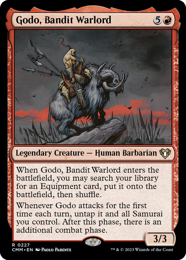 Godo, Bandit Warlord (CMM-227) [Commander Masters] MTG Single Wizards of the Coast