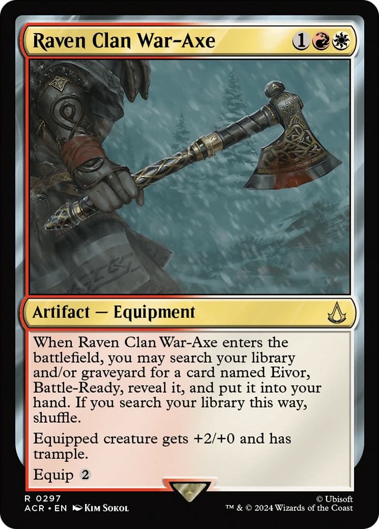Raven Clan War-Axe (ACR-297) [Assassin's Creed] MTG Single Wizards of the Coast