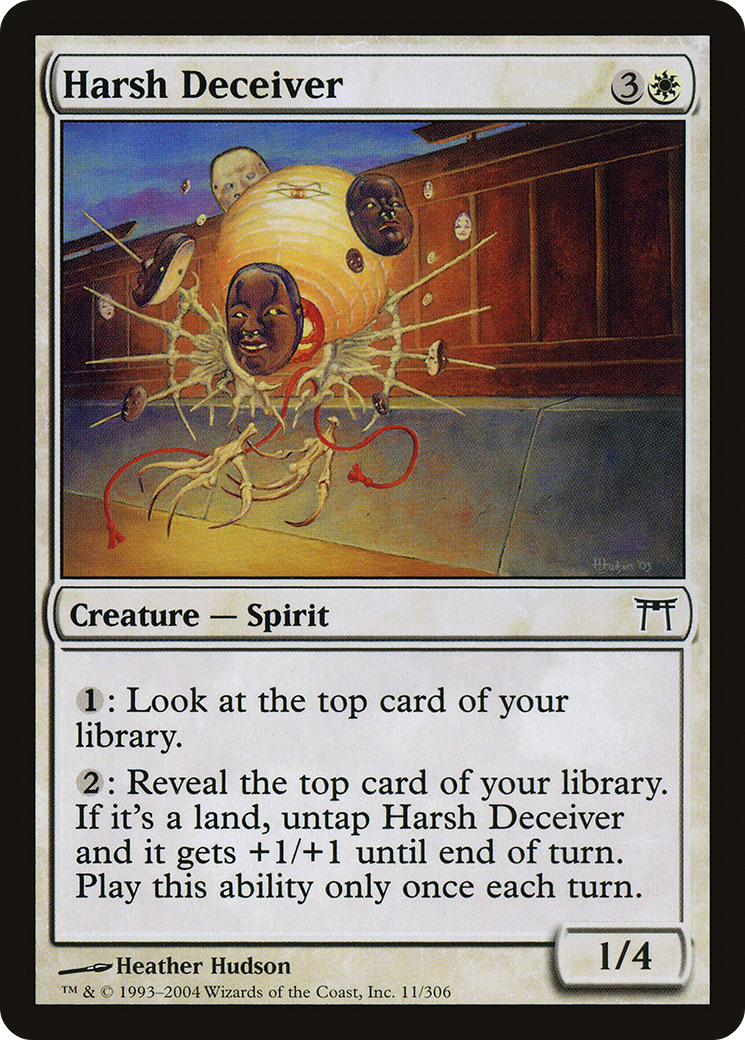 Harsh Deceiver (CHK-011) [Champions of Kamigawa] Foil MTG Single Wizards of the Coast