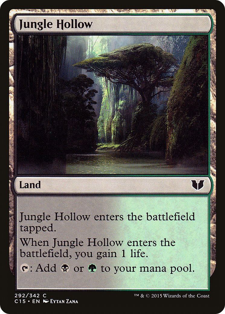 Jungle Hollow (C15-292) [Commander 2015] MTG Single Wizards of the Coast