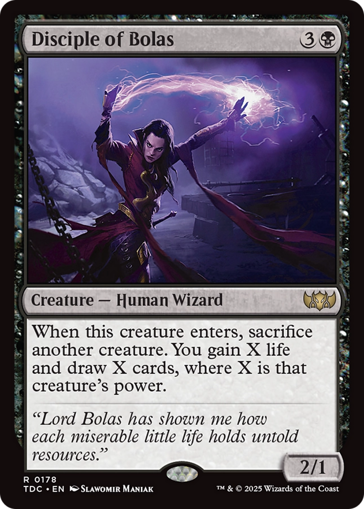 Disciple of Bolas (TDC-178) [Commander: Tarkir: Dragonstorm] MTG Single Wizards of the Coast