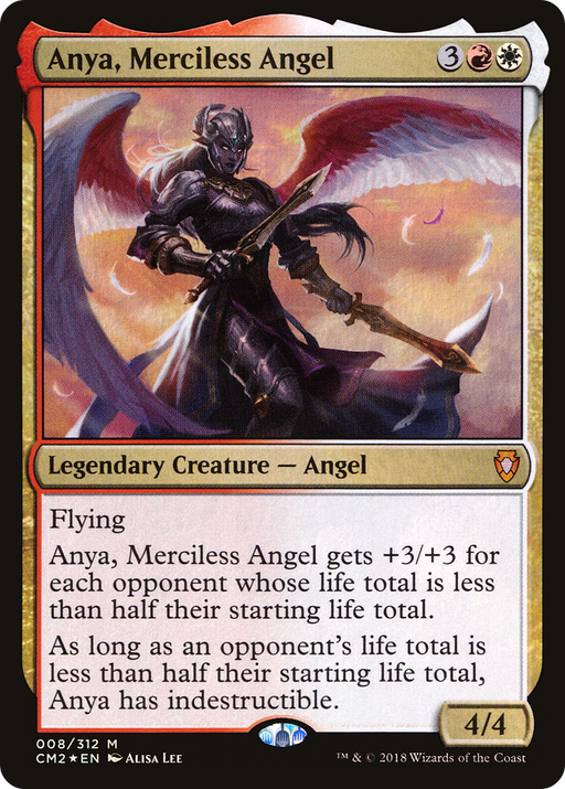 Anya, Merciless Angel (CM2-008) [Commander Anthology Volume II] Foil MTG Single Wizards of the Coast