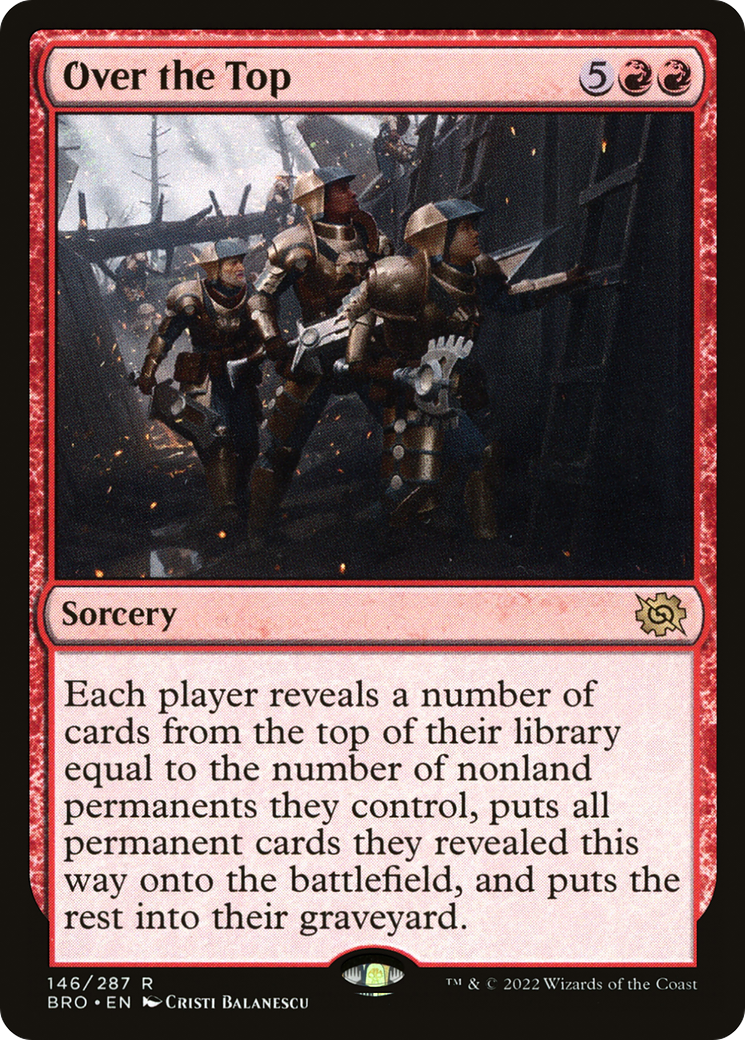 Over the Top (BRO-146) [The Brothers' War] MTG Single Wizards of the Coast