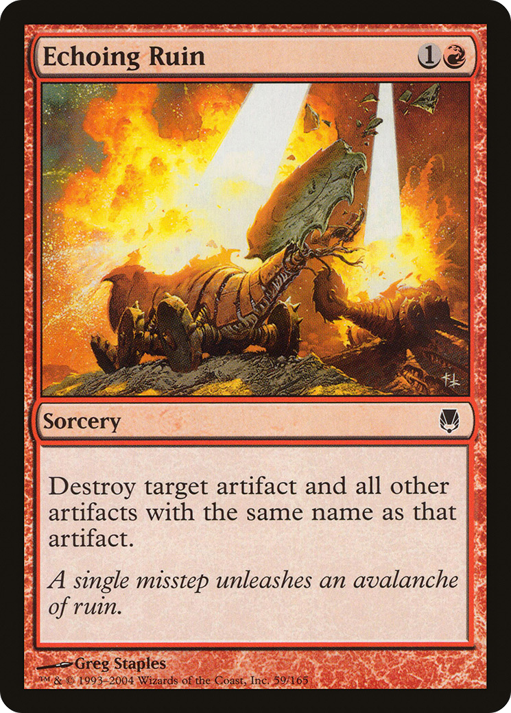 Echoing Ruin (DST-059) [Darksteel] MTG Single Wizards of the Coast