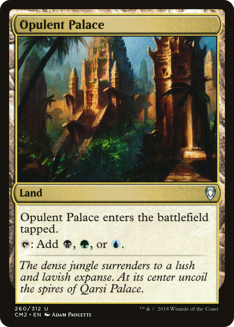 Opulent Palace (CM2-260) [Commander Anthology Volume II] MTG Single Wizards of the Coast