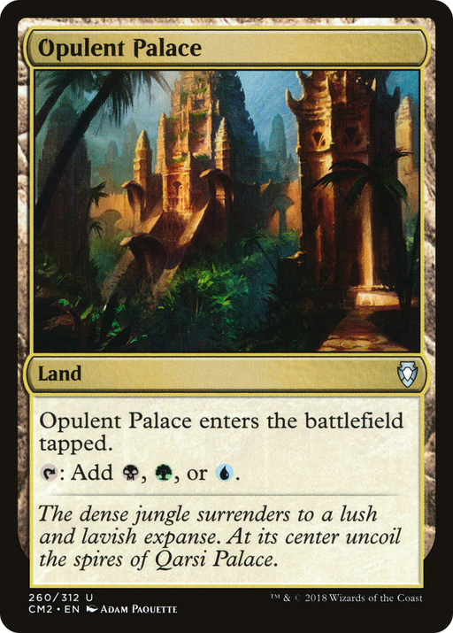 Opulent Palace (CM2-260) [Commander Anthology Volume II] MTG Single Wizards of the Coast