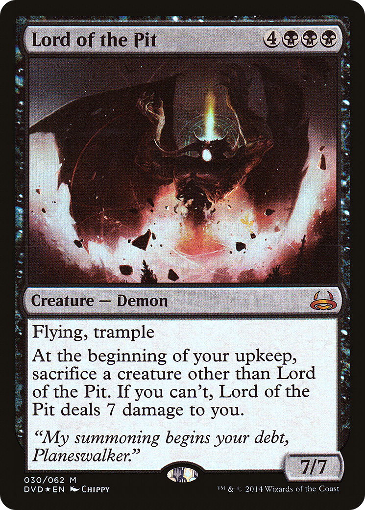 Lord of the Pit (DD3-) [Misc] Duel Decks Anthology: Divine vs. Demonic Foil MTG Single Wizards of the Coast