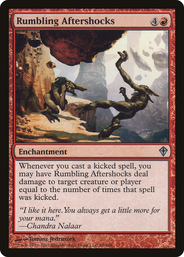 Rumbling Aftershocks [Worldwake] MTG Single Magic: The Gathering