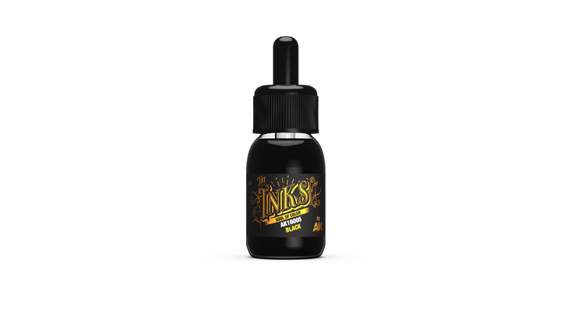 AK Interactive: The INKS Black 30 ml Model Paints AK INTERACTIVE