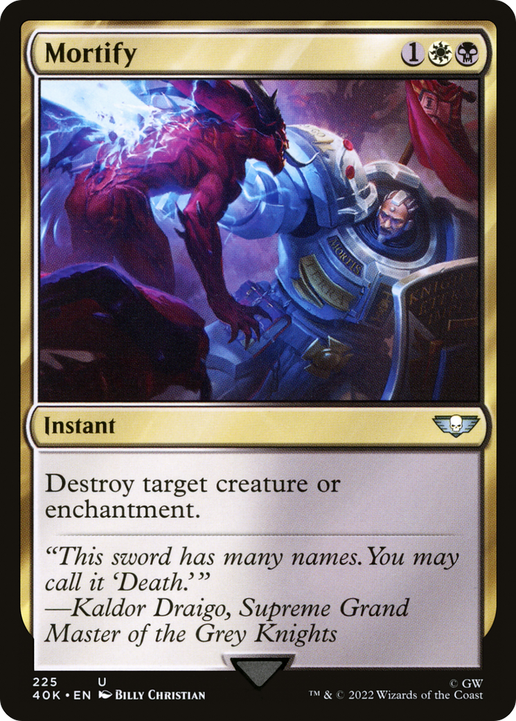 Mortify (40K-225) [Warhammer 40,000 Commander] MTG Single Wizards of the Coast