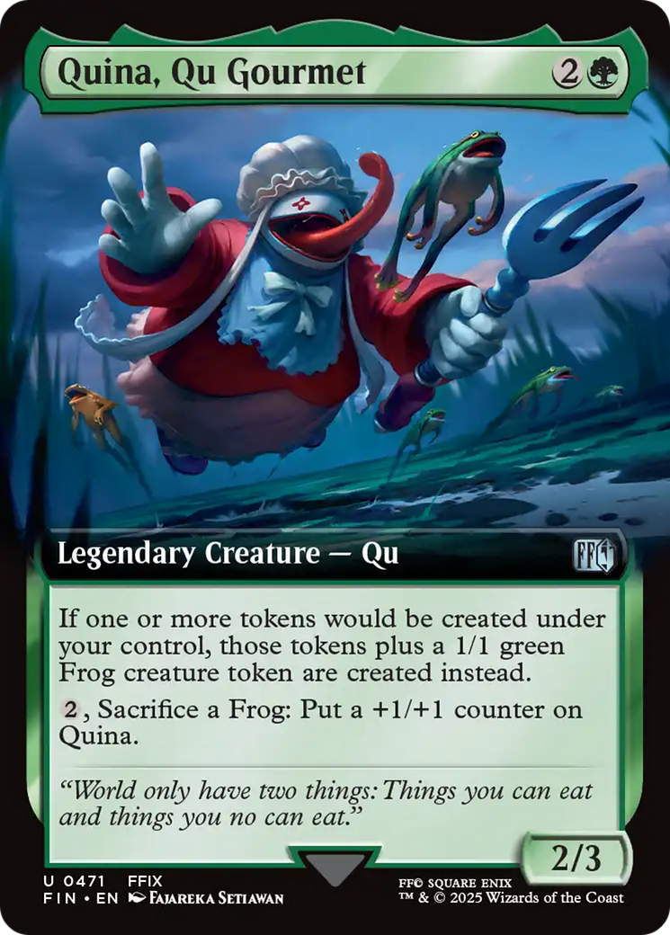 Quina, Qu Gourmet (FIN-471) [FINAL FANTASY] (Extended Art) MTG Single Wizards of the Coast