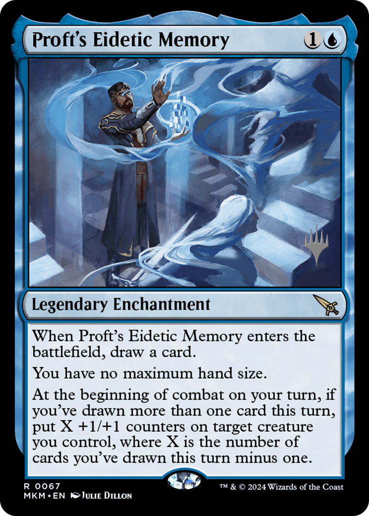 Proft's Eidetic Memory (PPMKM-067) [Murders at Karlov Manor Promos] MTG Single Wizards of the Coast