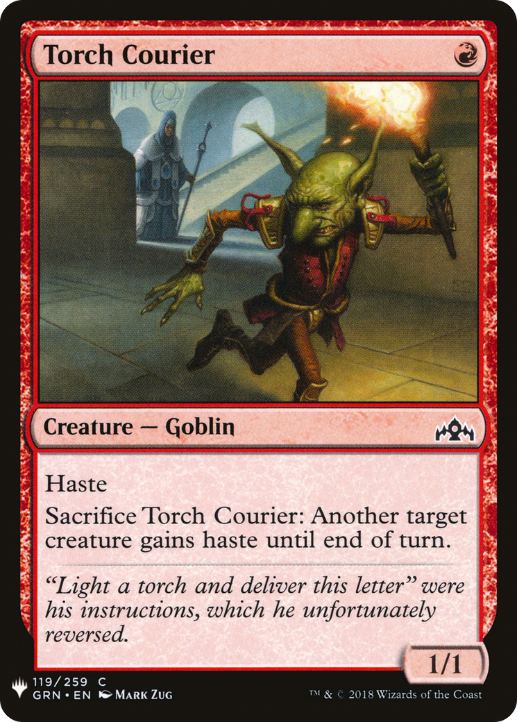 Torch Courier (LIST-GRN-119) [Mystery Booster] The List MTG Single Wizards of the Coast