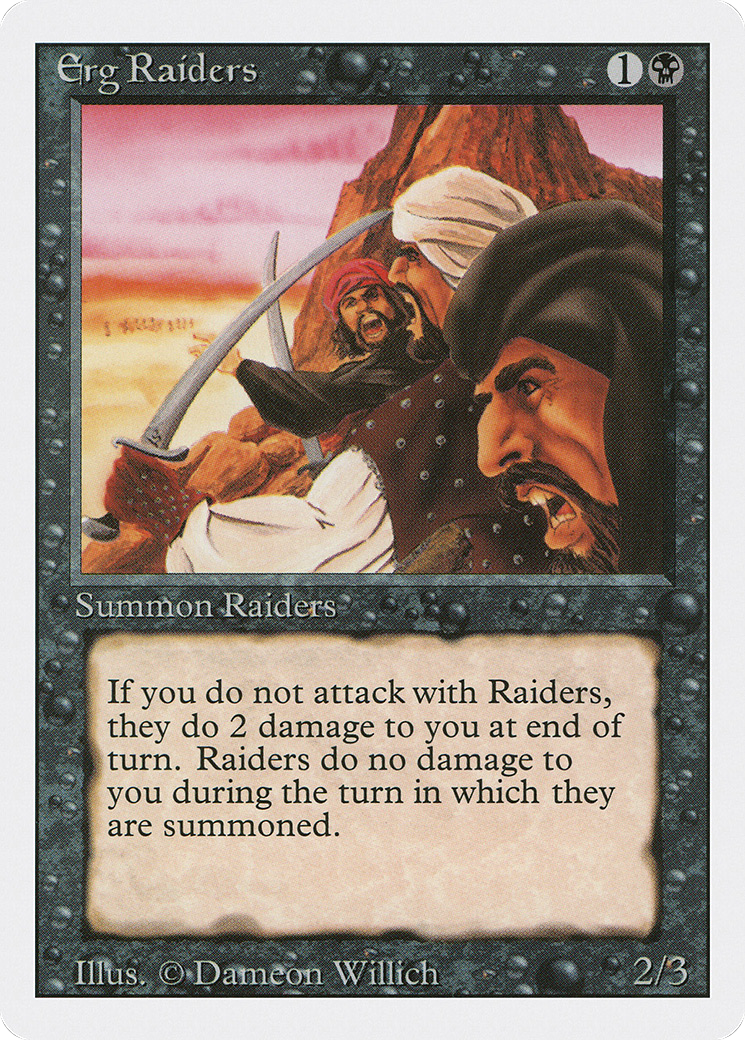 Erg Raiders (3ED-109) [Revised Edition] MTG Single Wizards of the Coast
