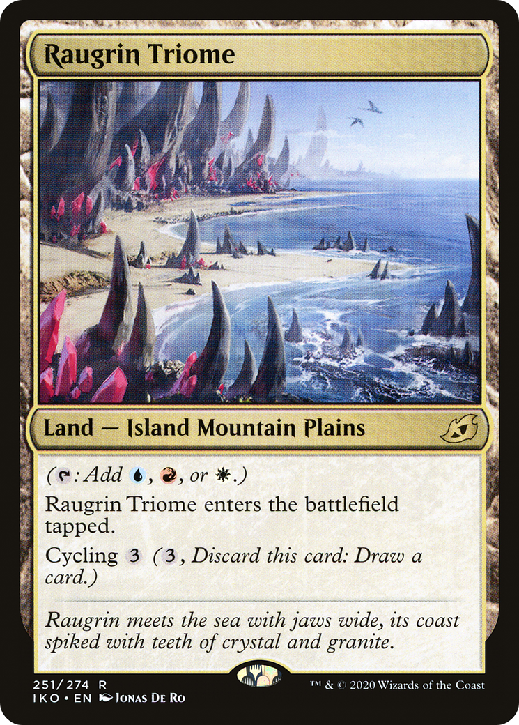 Raugrin Triome (IKO-251) [Ikoria: Lair of Behemoths] Foil MTG Single Wizards of the Coast