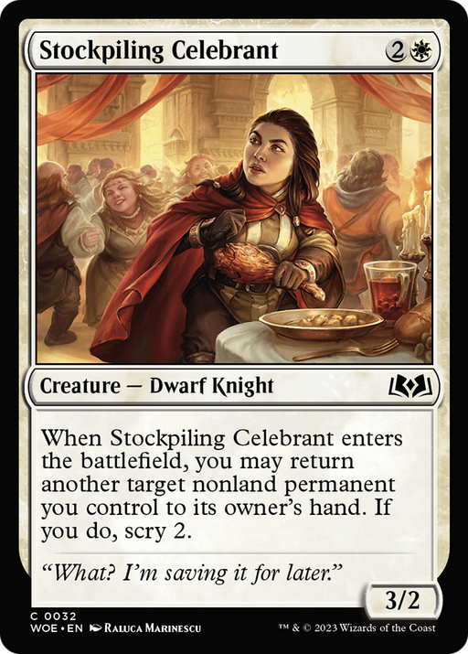 Stockpiling Celebrant (WOE-032) [Wilds of Eldraine] MTG Single Wizards of the Coast