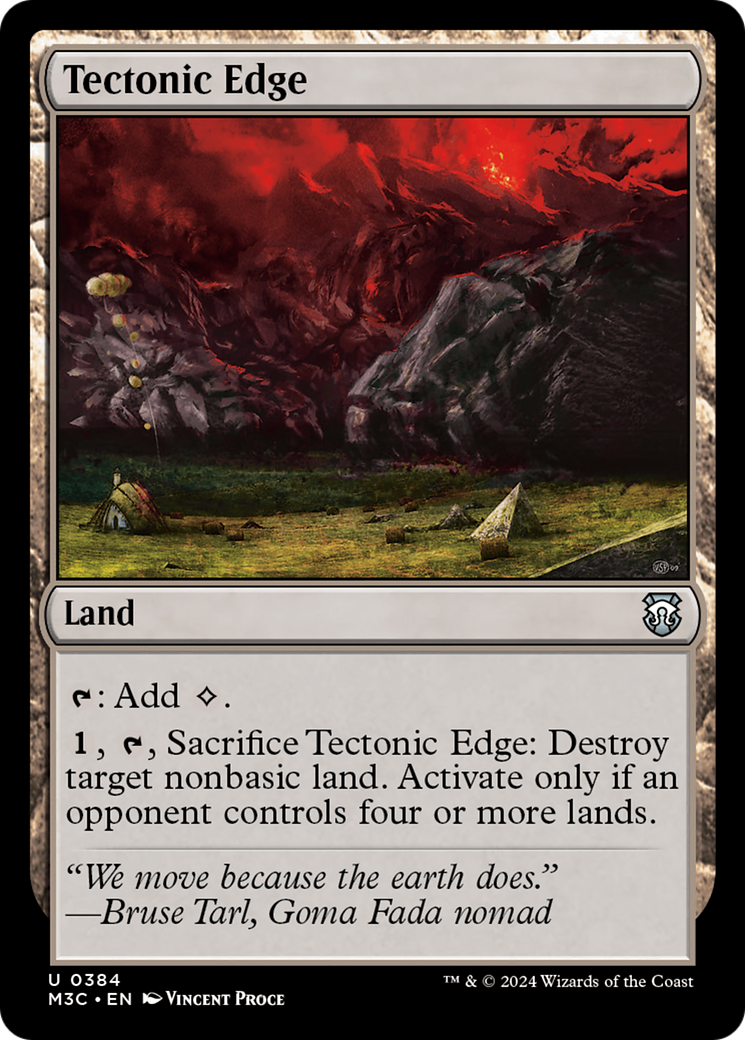 Tectonic Edge (M3C-384) [Modern Horizons 3 Commander] MTG Single Wizards of the Coast