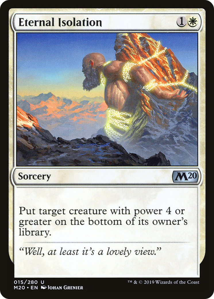 Eternal Isolation (M20-015) [Core Set 2020] Foil MTG Single Wizards of the Coast