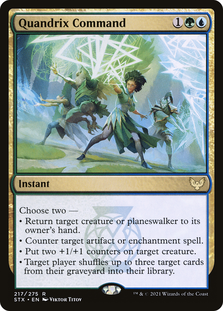 Quandrix Command (STX-217) [Strixhaven: School of Mages] MTG Single Wizards of the Coast