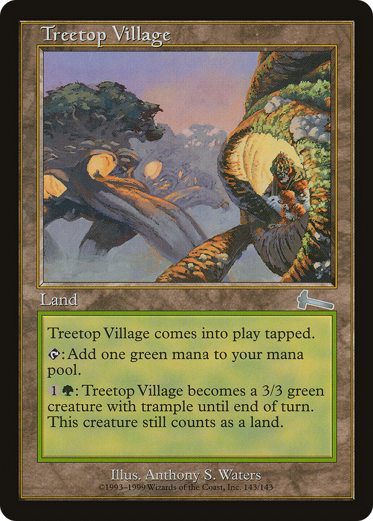 Treetop Village [Urza's Legacy] MTG Single Magic: The Gathering