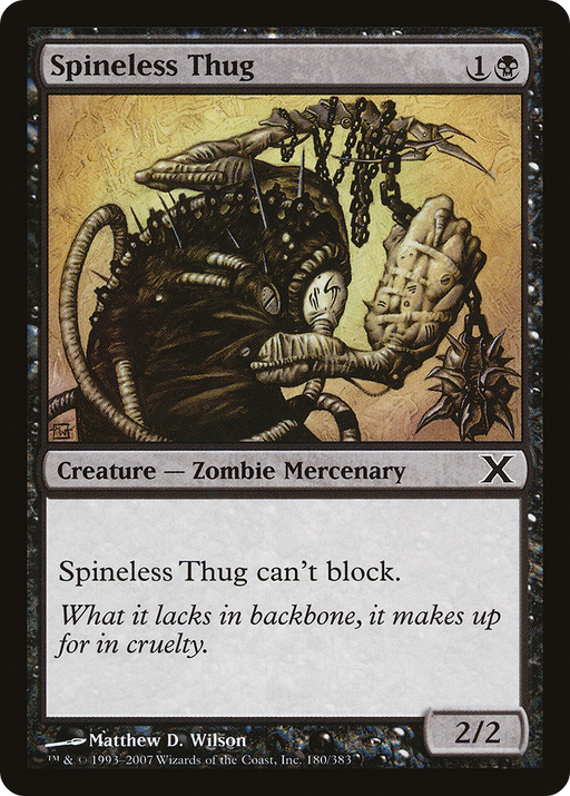 Spineless Thug (10E-180) [Tenth Edition] MTG Single Wizards of the Coast