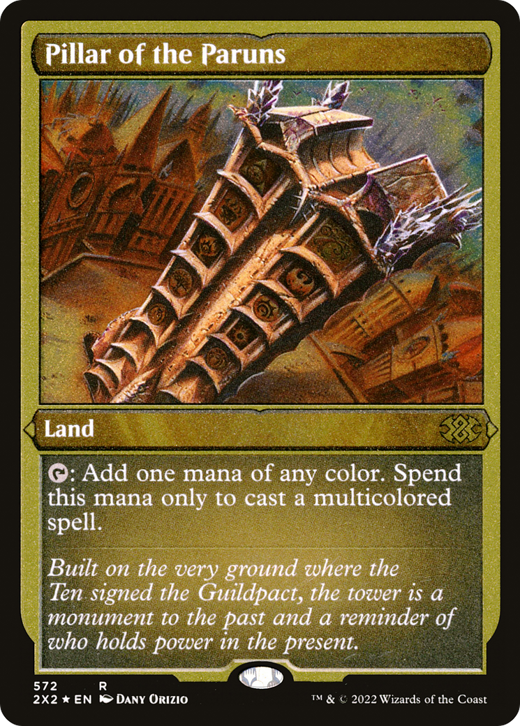 Pillar of the Paruns (Foil Etched) (2X2-572) [Double Masters 2022] Foil MTG Single Wizards of the Coast