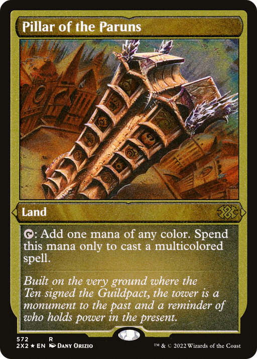 Pillar of the Paruns (Foil Etched) (2X2-572) [Double Masters 2022] Foil MTG Single Wizards of the Coast
