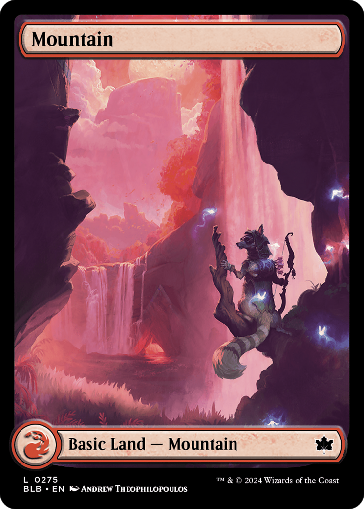 Mountain (0275) (BLB-275) [Bloomburrow] Foil MTG Single Wizards of the Coast