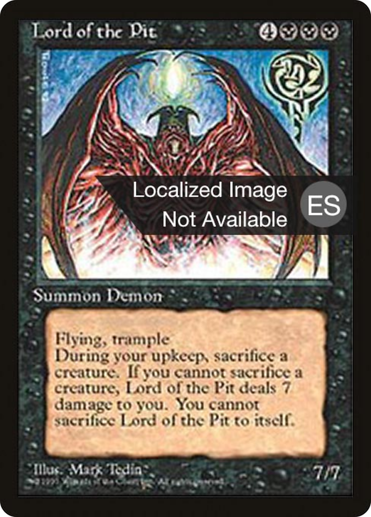 Lord of the Pit (4BB-144) [Fourth Edition Foreign Black Border] MTG Single Wizards of the Coast