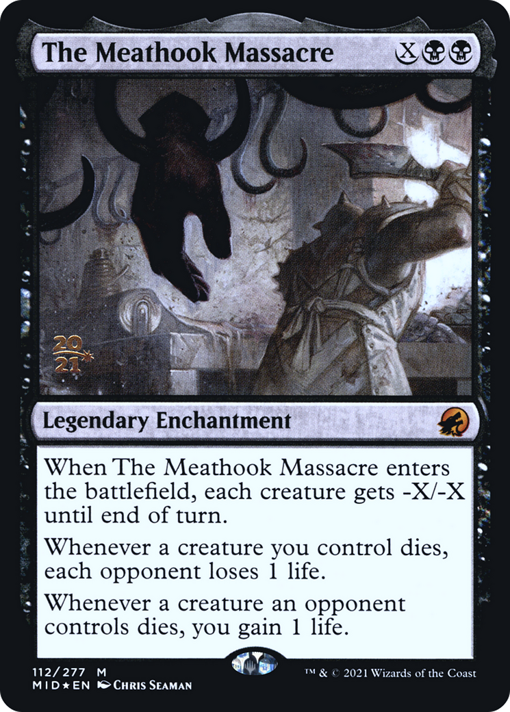 The Meathook Massacre (PRE-112) [Innistrad: Midnight Hunt Promos] Foil MTG Single Wizards of the Coast