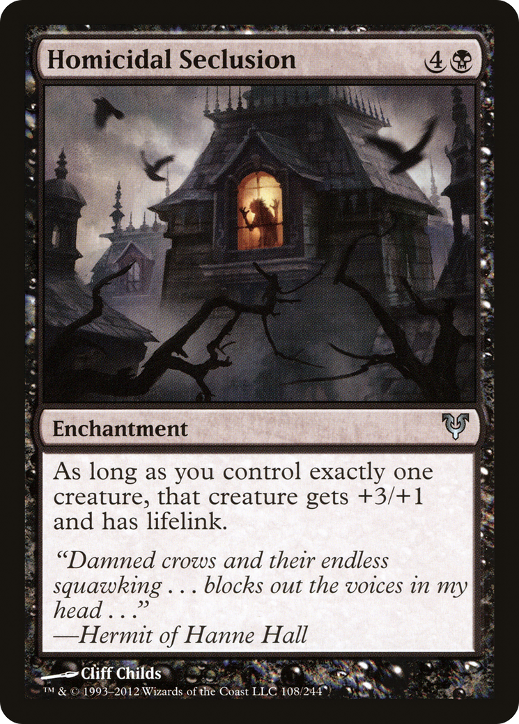 Homicidal Seclusion (AVR-108) [Avacyn Restored] MTG Single Wizards of the Coast